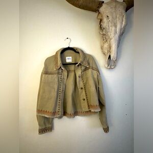 Zara cropped casual coat